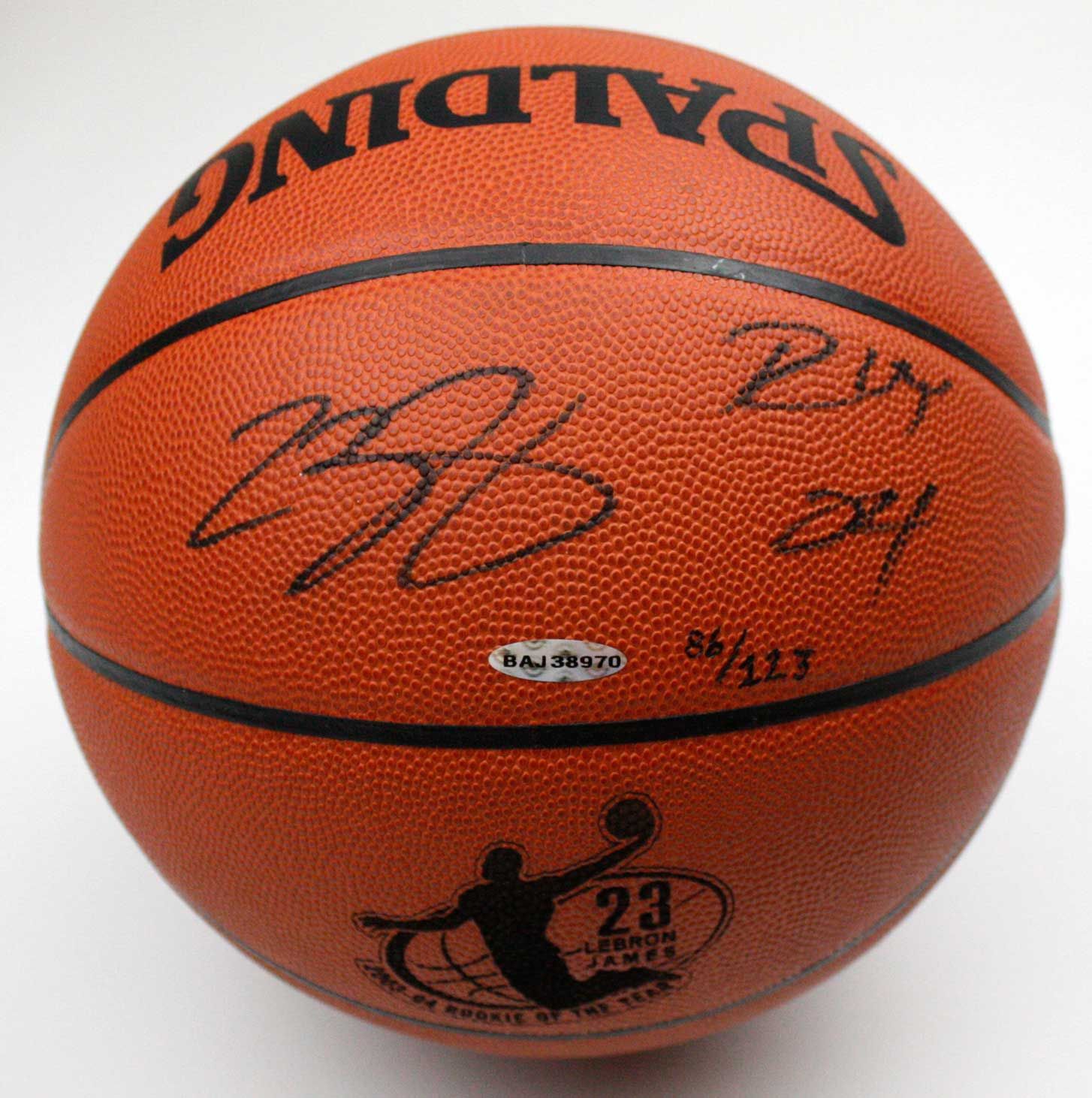 Lot Detail LeBron James Autographed UDA Basketball