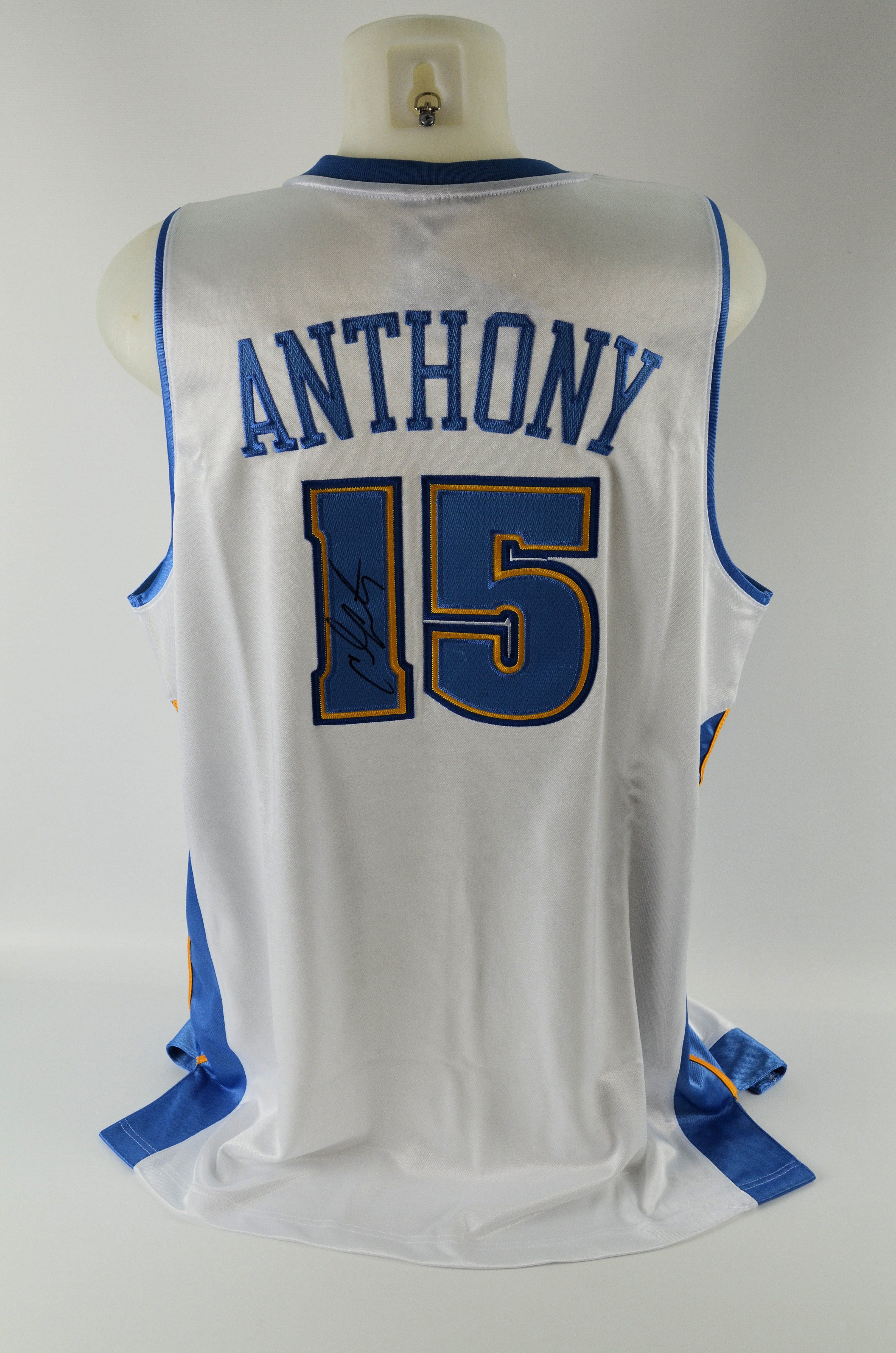 Lot Detail Carmelo Anthony 2004 Rookie Reebok Autographed Home White Jersey