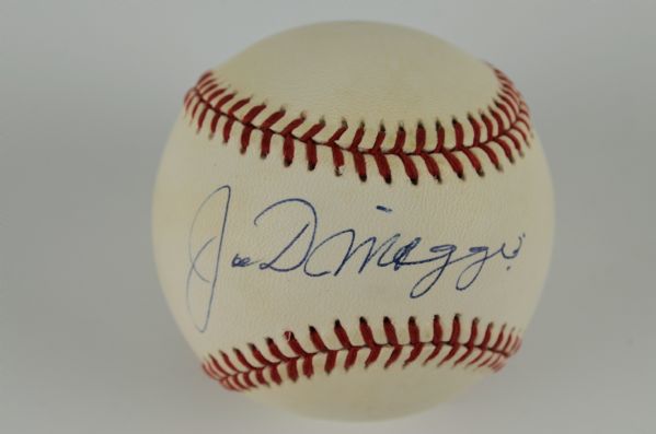 Joe DiMaggio Autographed Baseball