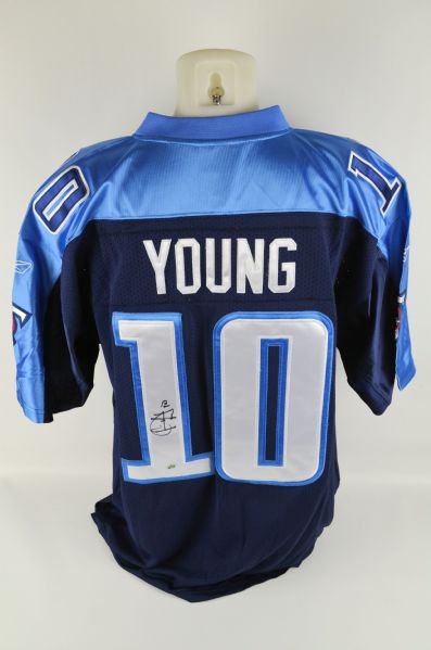 Vince Young Autographed Tennessee Titans Jersey