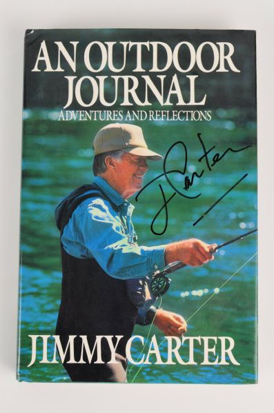 Jimmy Carter Signed Book Titled "An Outdoor Journal" 