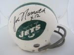 Joe Namath 1975-76 New York Jets Professional Model Autographed Suspension Helmet         