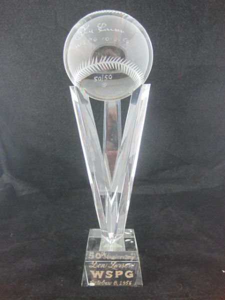 Stunning New York Yankees 1956 World Series Perfect Game Trophy 