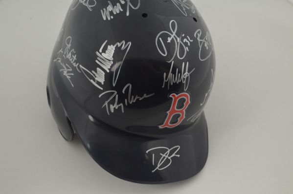 Boston Red Sox 2004 World Series Championship Team Signed Helmet w/26 Signatures 