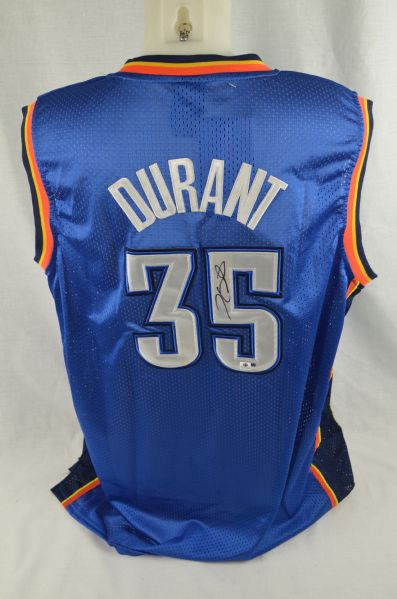 Kevin Durant Autographed Oklahoma City Jersey 