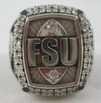 Florida State Seminoles 10K Gold 2002 ACC Championship Players Ring w/Appraisal
