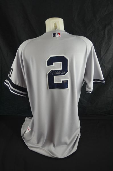 Derek Jeter 2007 New York Yankees Professional Model Jersey w/Phil Rizzuto Memorial Patch