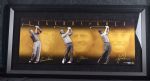 Tiger Woods Jack Nicklaus & Arnold Palmer UDA Autographed Limited Edition Framed Display