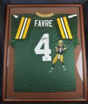 Brett Favre Autographed Painted 1 of 1 Green Bay Packers Jersey