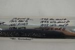 Reggie Jackson Autographed & Inscribed Limited Edition Silver Bat