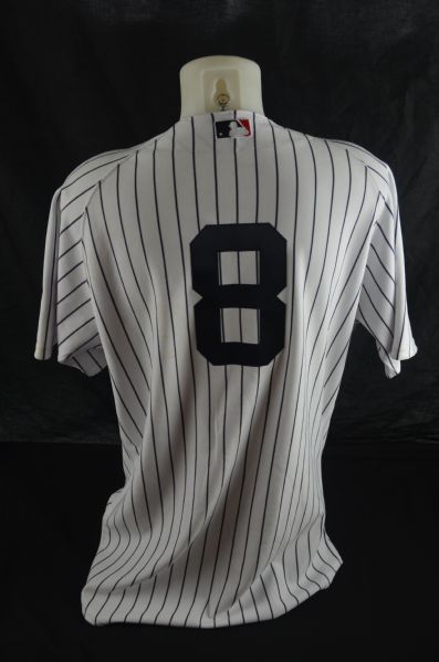 Yogi Berra 2009 New York Yankees Old Timers Day Jersey w/Light Use Steiner & MLB LOA