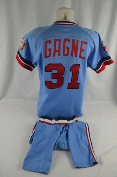 Greg Gagne 1985-86 Minnesota Twins Professional Model Uniform w/Heavy Use