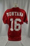 Joe Montana c. 1990-1992 San Francisco 49ers Professional Model Jersey w/Light Use