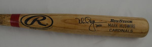 Mark McGwire 2000 St. Louis Cardinals Professional Model Bat w/Medium Use