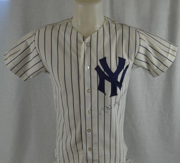 Mickey Mantle Autographed Vintage New York Yankees Jersey