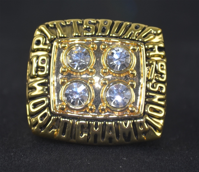 Terry Bradshaw 1979 Pittsburgh Steelers Super Bowl XIV Championship Replica Ring
