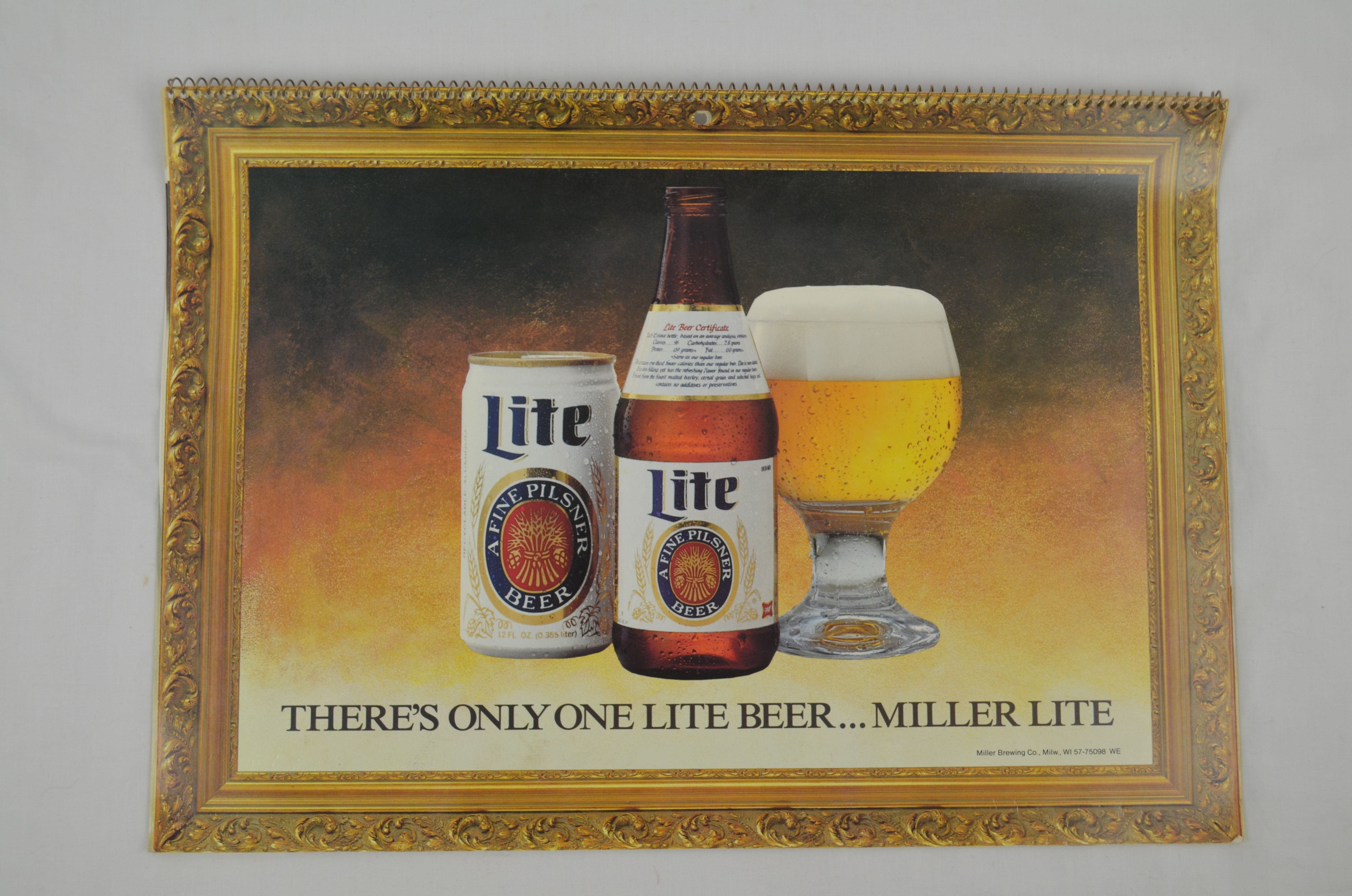 Lot Detail 1986 Miller Lite Advertising Calendar