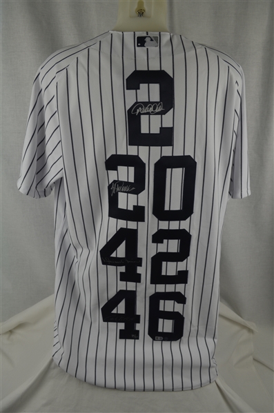 New York Yankees "Core Four" Autographed Limited Edition Jersey #14/27