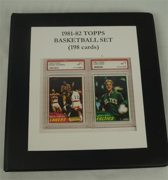 NBA 1981-82 Basketball Card Set