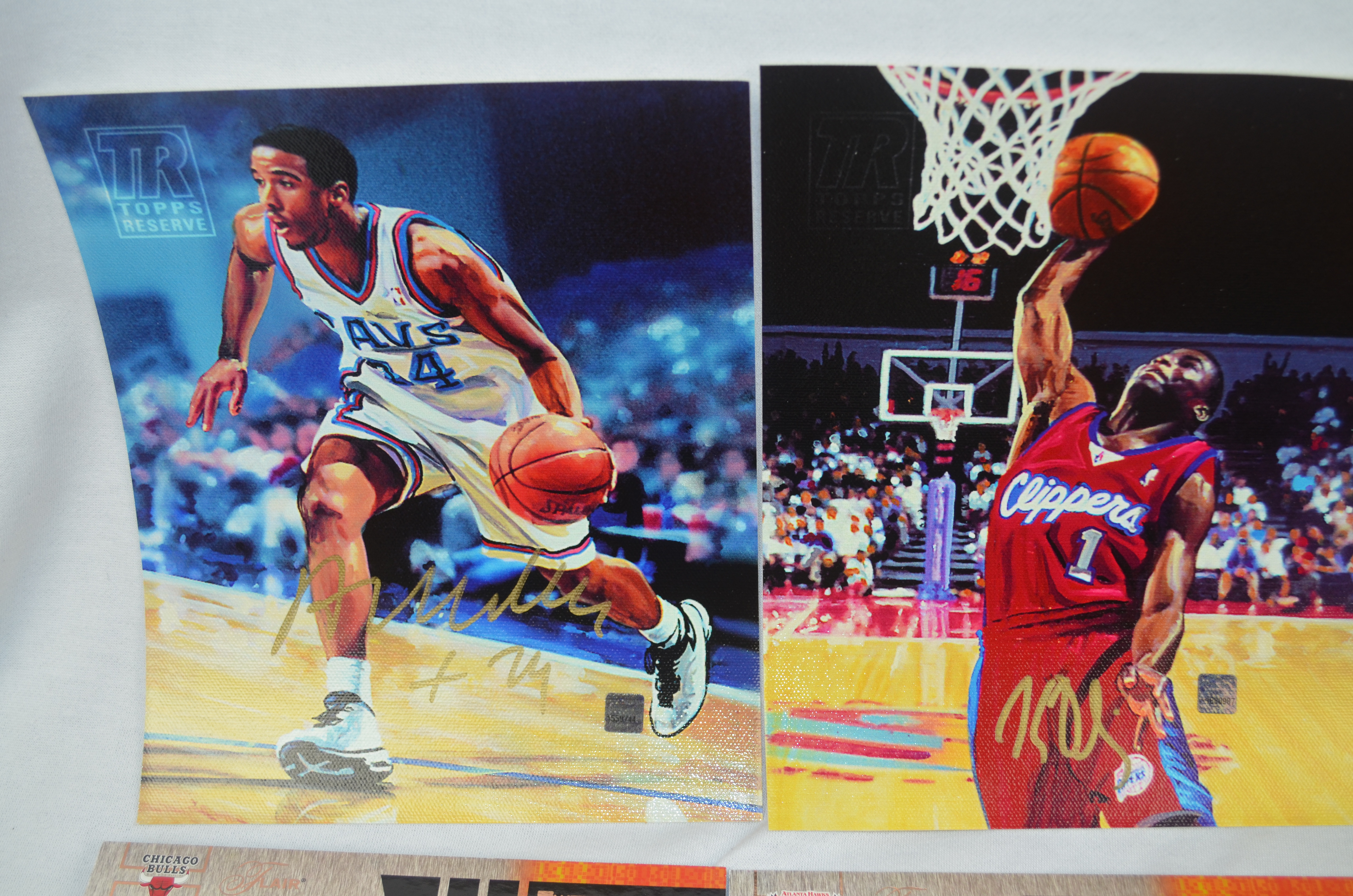 nba autographed cards lot oversized