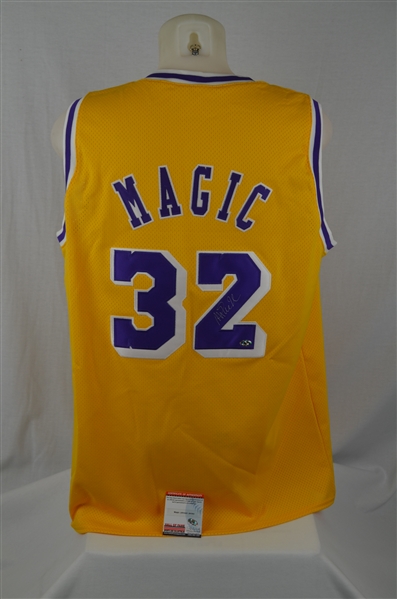 Magic Johnson Autographed Los Angeles Lakers Jersey