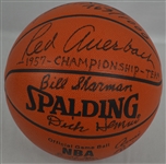 Bill Sharmans 1957 Boston Celtics Team Signed Basketball