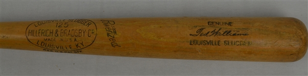 Ted Williams 1954 Boston Red Sox Game Used Bat w/Player Provenance Graded A8