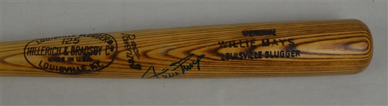 Willie Mays 1973-75 New York Mets Professional Model Signed Bat w/Medium Use