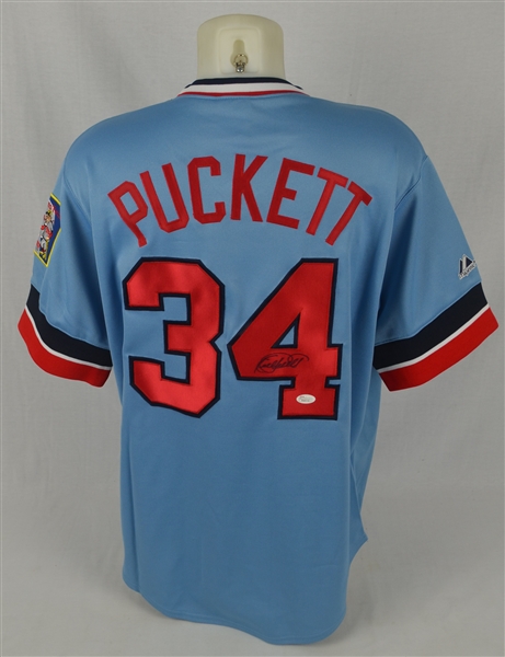 Kirby Puckett Autographed 1984 Rookie Throwback Jersey 