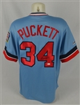 Kirby Puckett Autographed 1984 Rookie Throwback Jersey 