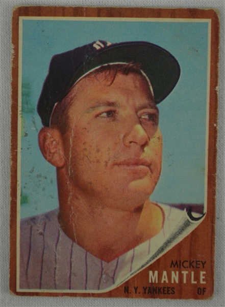 Mickey Mantle 1962 Topps #200 Baseball Card 