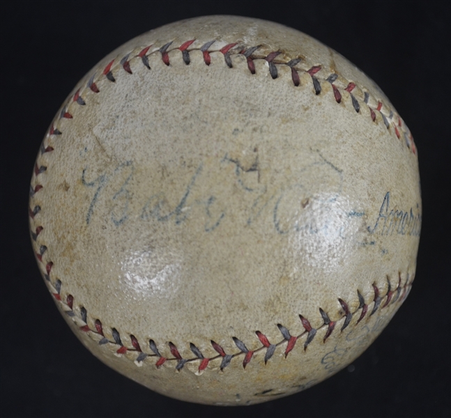 Babe Ruth & Ty Cobb c. 1927-1931 Autographed Baseball 