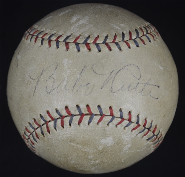 Babe Ruth & Lou Gehrig Dual Signed Ban Johnson Baseball