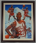 Michael Jordan Autographed Limited Edition Canvas Giclee 