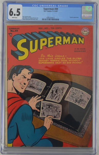 Superman 1947 Comic Book Issue #49 CGC Graded 6.5