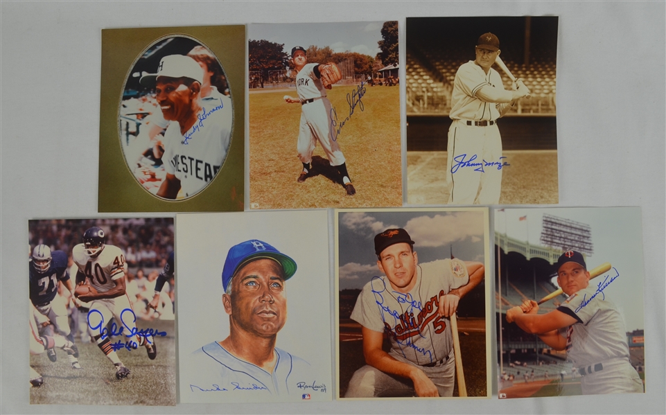 Collection of 8 Autographed 8x10 Photographs