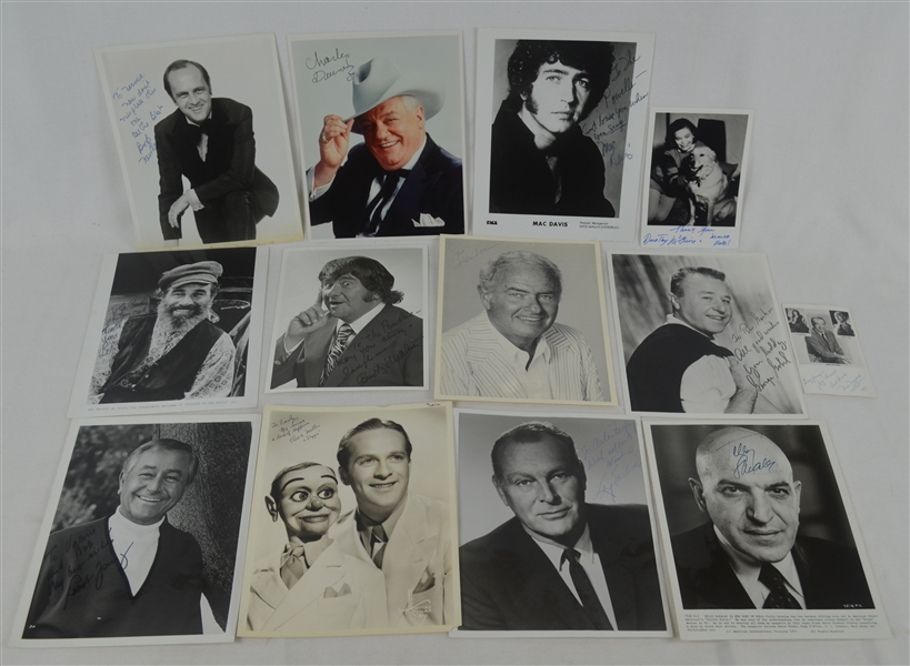 Collection of 13 Autographed Entertainment Photos