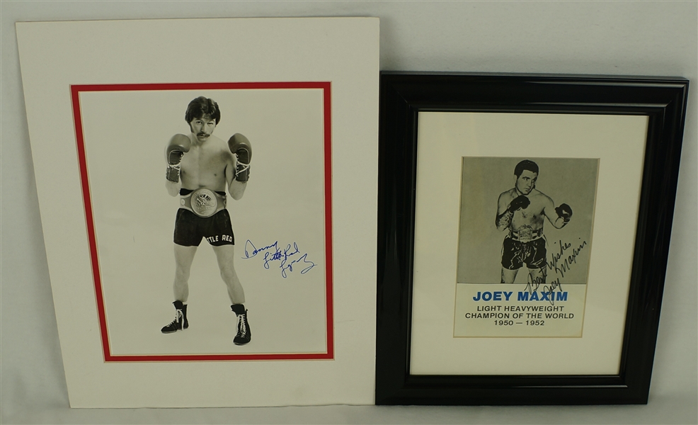 Boxing Lot of 2 Autographed Photos