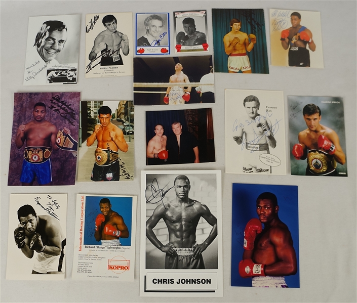 Boxing Collection of Autographed Cards & Photos 