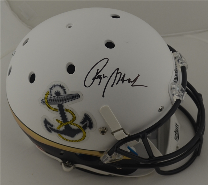 Roger Staubach Autographed Navy Midshipmen Helmet