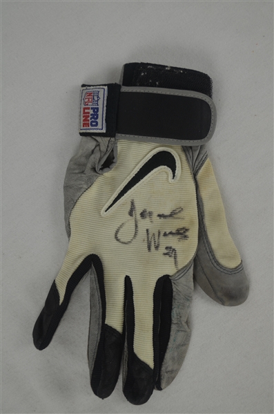 Jeromoe Woods Kansas City Chiefs Glove w/Heavy Use