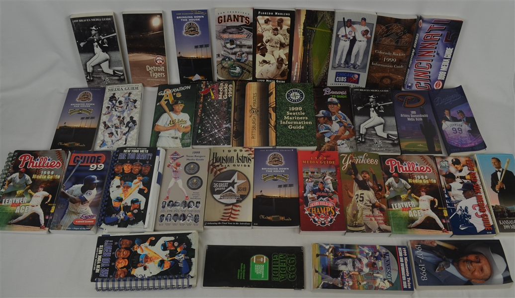 Collection of 1999 Baseball Media Guides