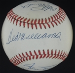 Attractive 500 Home Run Club Autographed Baseball w/Mantle & Williams PSA/DNA
