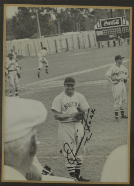 Jimmie Foxx Autographed & Framed Photograph