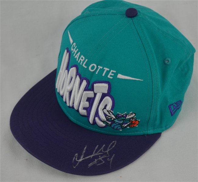Jason Maxiell Autographed Charlotte Hornets NBA Snapback Hat 
