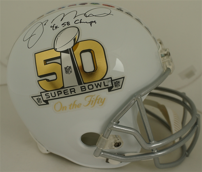 Joe Montana Super Bowl 50 Autographed Limited Edition Helmet