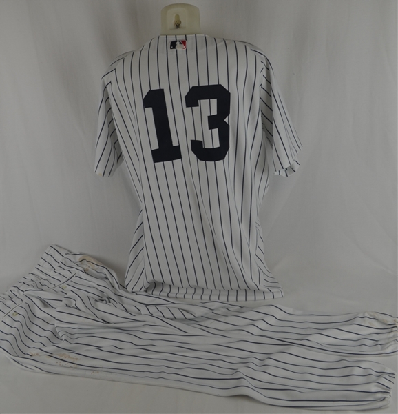 Alex Rodriguez 2004 New York Yankees Game Worn Uniform w/Topps LOA
