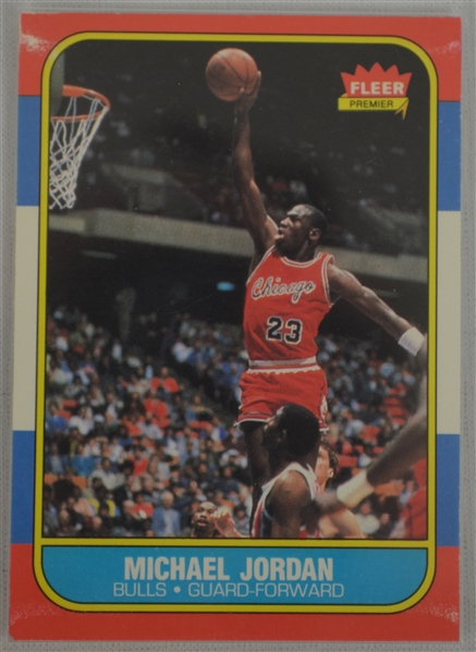 Michael Jordan 1986-87 Fleer Rookie Card 