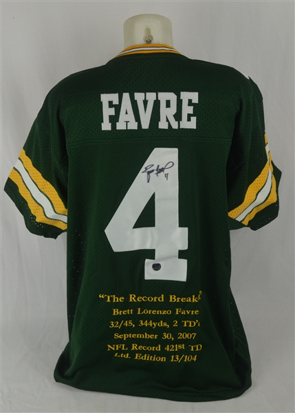 Brett Favre Autographed Green Bay Packers Jersey