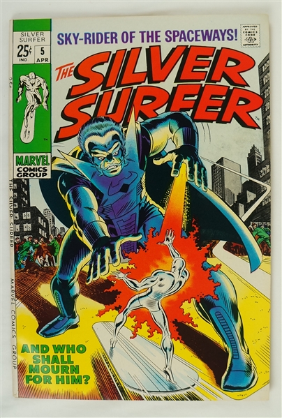 Silver Surfer April 1969 Marvel Comic Book Issue #5